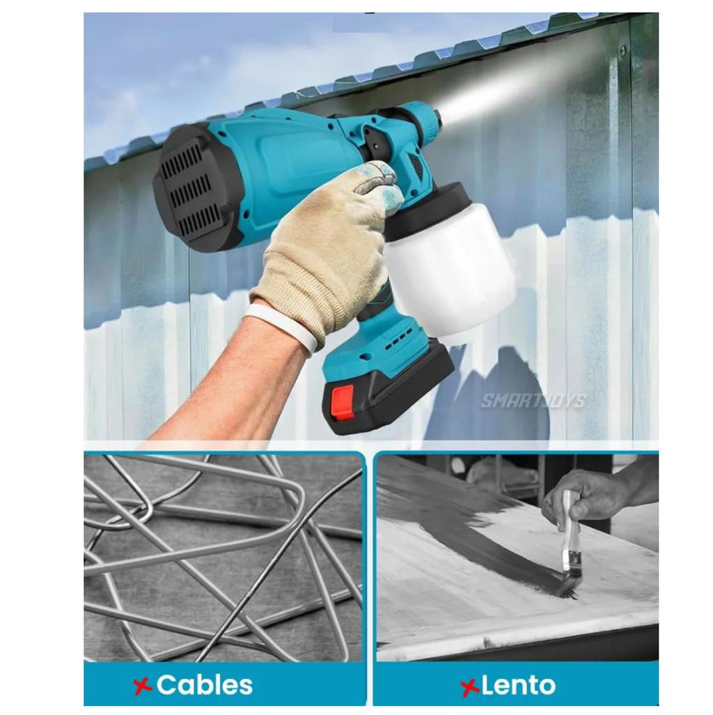 🎨 Spray ProMax™ | Pistola de Pintura Inalámbrica + 2 Baterías