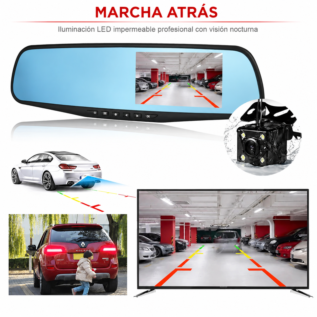 🔥 Oferta Exclusiva | Espejos Retrovisores Inteligentes 4 en 1