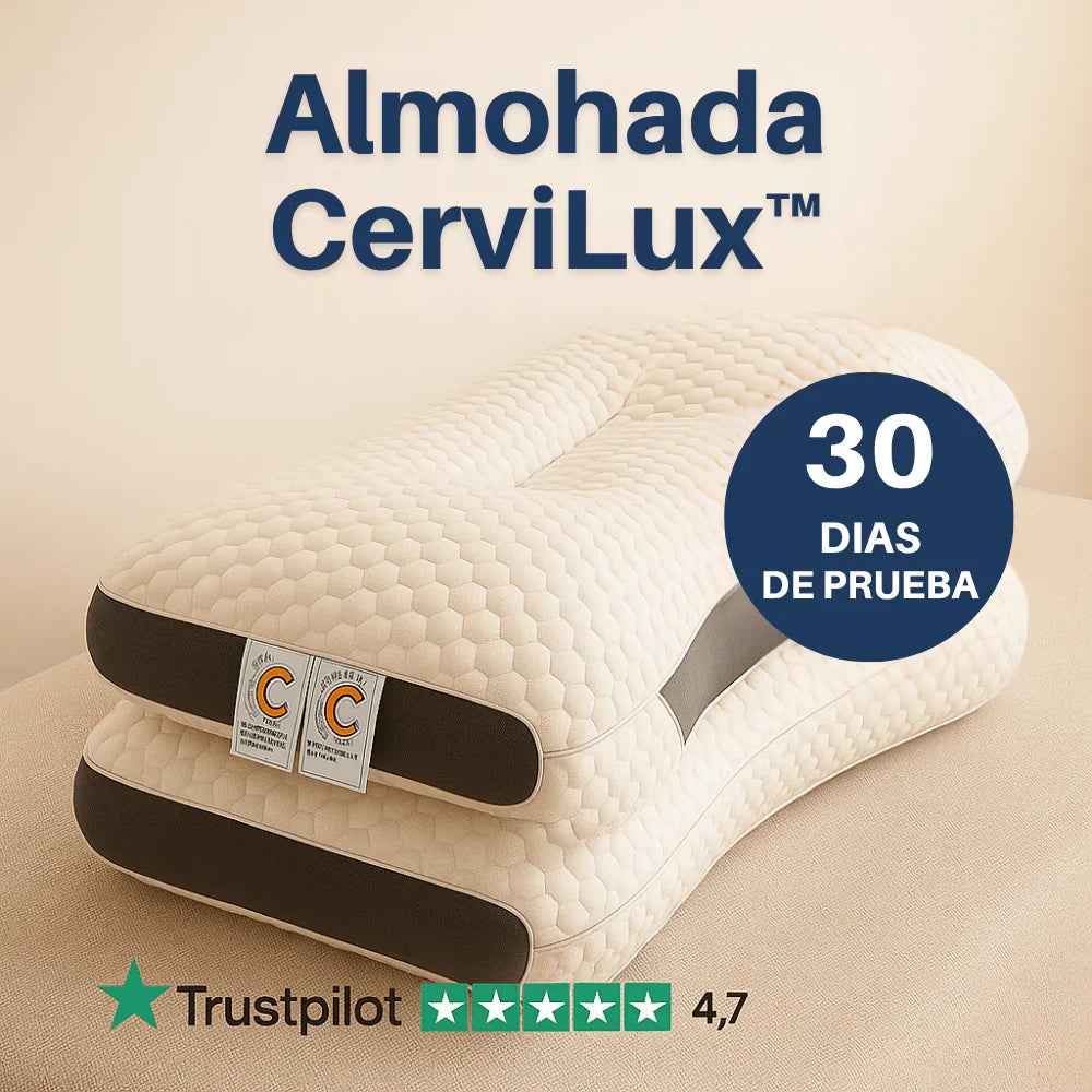 PAGA 1 Y RECIBE 4 ALMOHADA CerviLux™ - Despierta sin dolor de cuello desde la primera noche