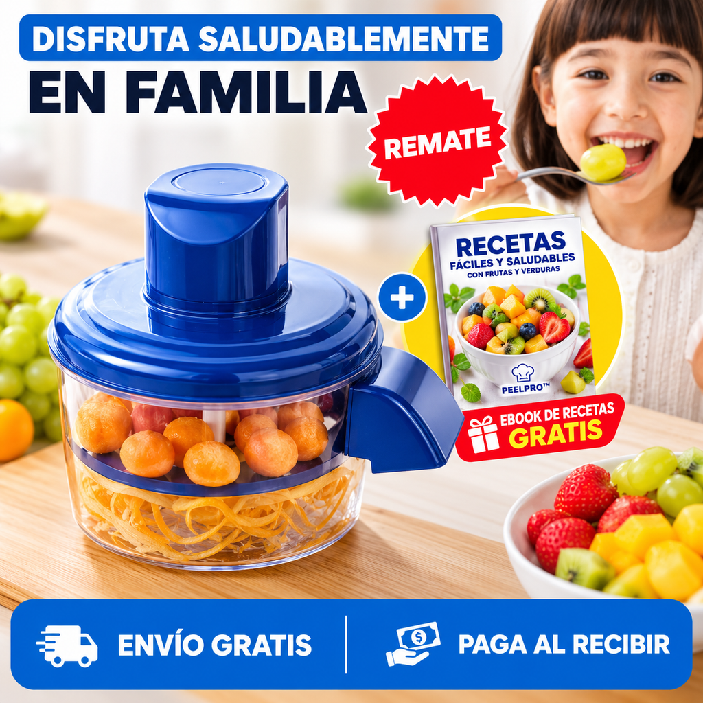 PeelPro™ | Preparador Automático de Frutas y Verduras