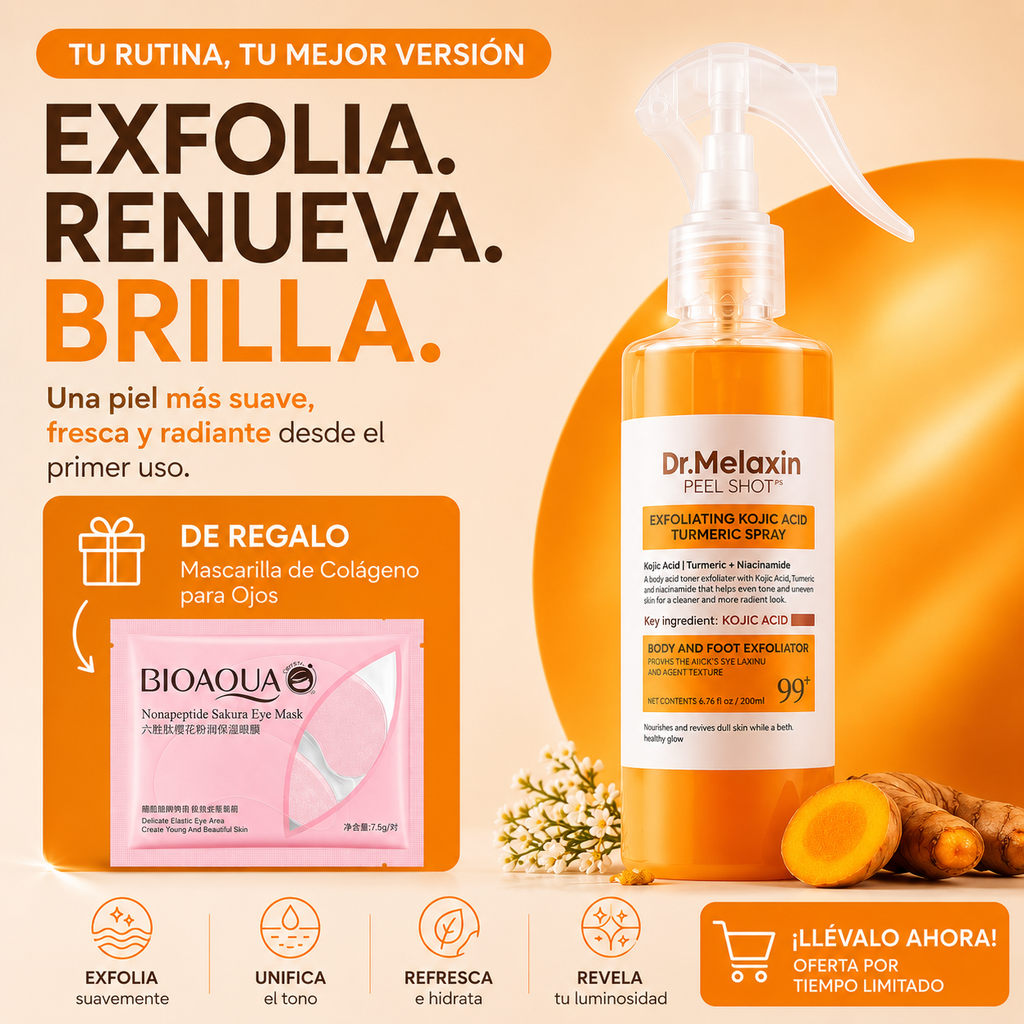 🎁 Compra Hoy: Dr. Melaxin™ Exfoliante Corporal y Recibe un Colágeno de Ojeras GRATIS