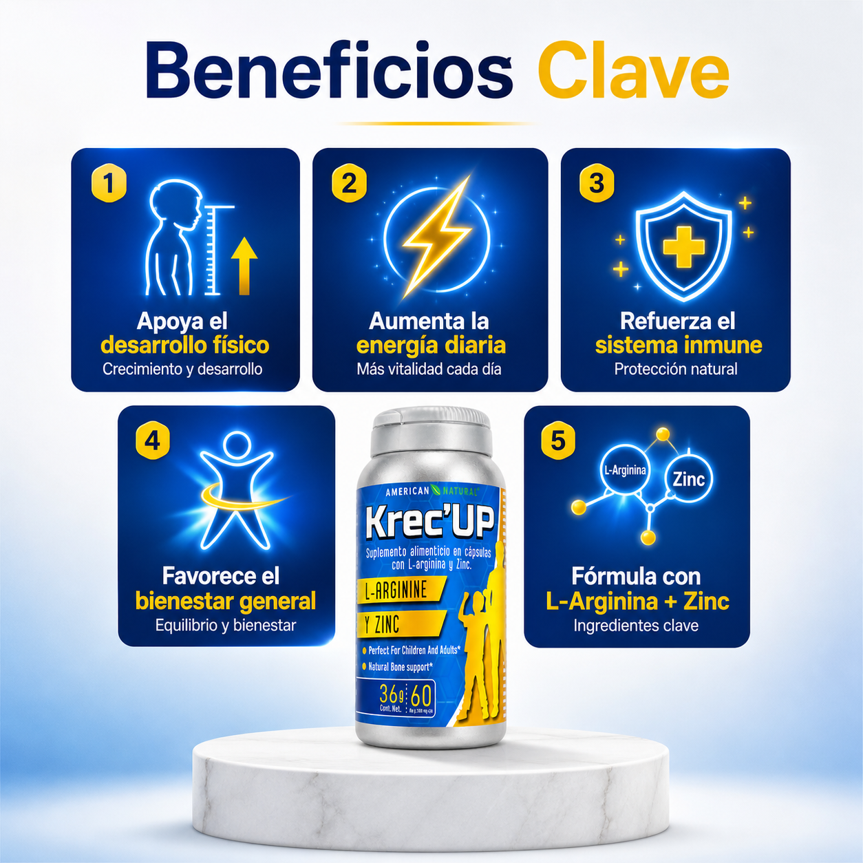 Krec’UP Pro: Fórmula de crecimiento avanzada