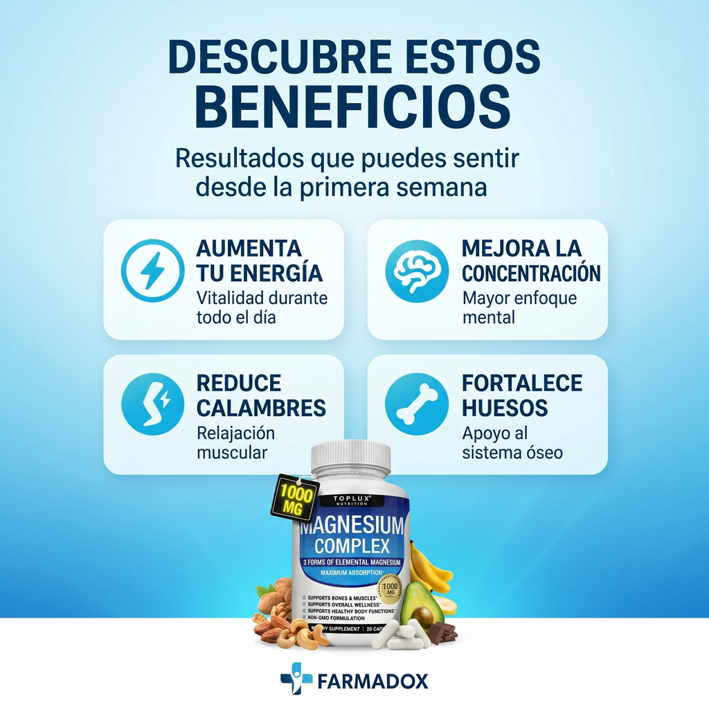 ✨ Complejo de magnesio NeuroZen™ ⚡ Recupera tu energía, relaja tu cuerpo y vuelve a dormir profundamente desde los primeros días 💙