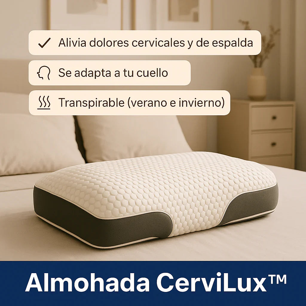 PAGA 1 Y RECIBE 4 ALMOHADA CerviLux™ - Despierta sin dolor de cuello desde la primera noche