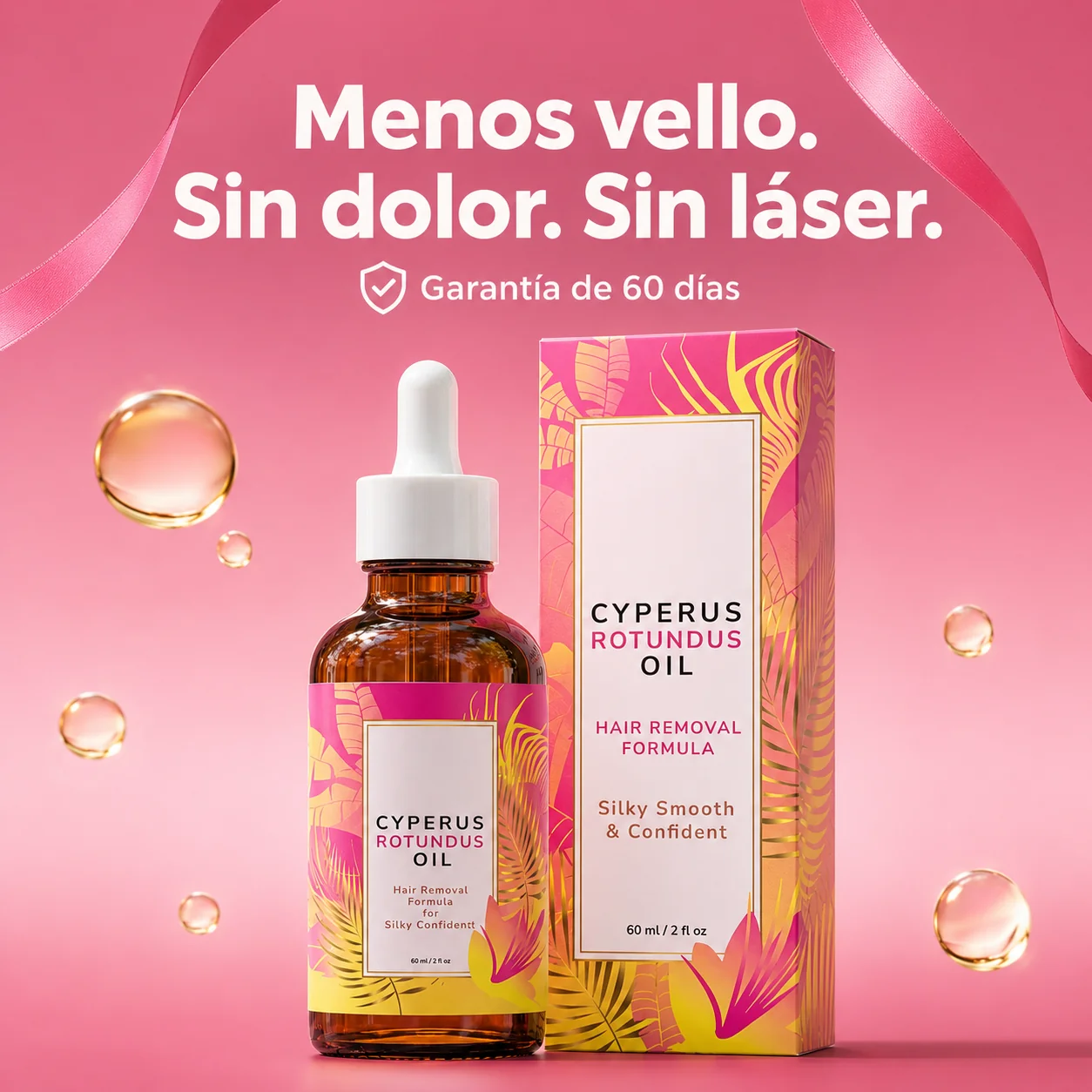 Cyperus Rotundus Oil pro  Piel suave por más tiempo.